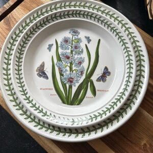 Portmeiron Botanical Garden Dinner and Salad Plate Set